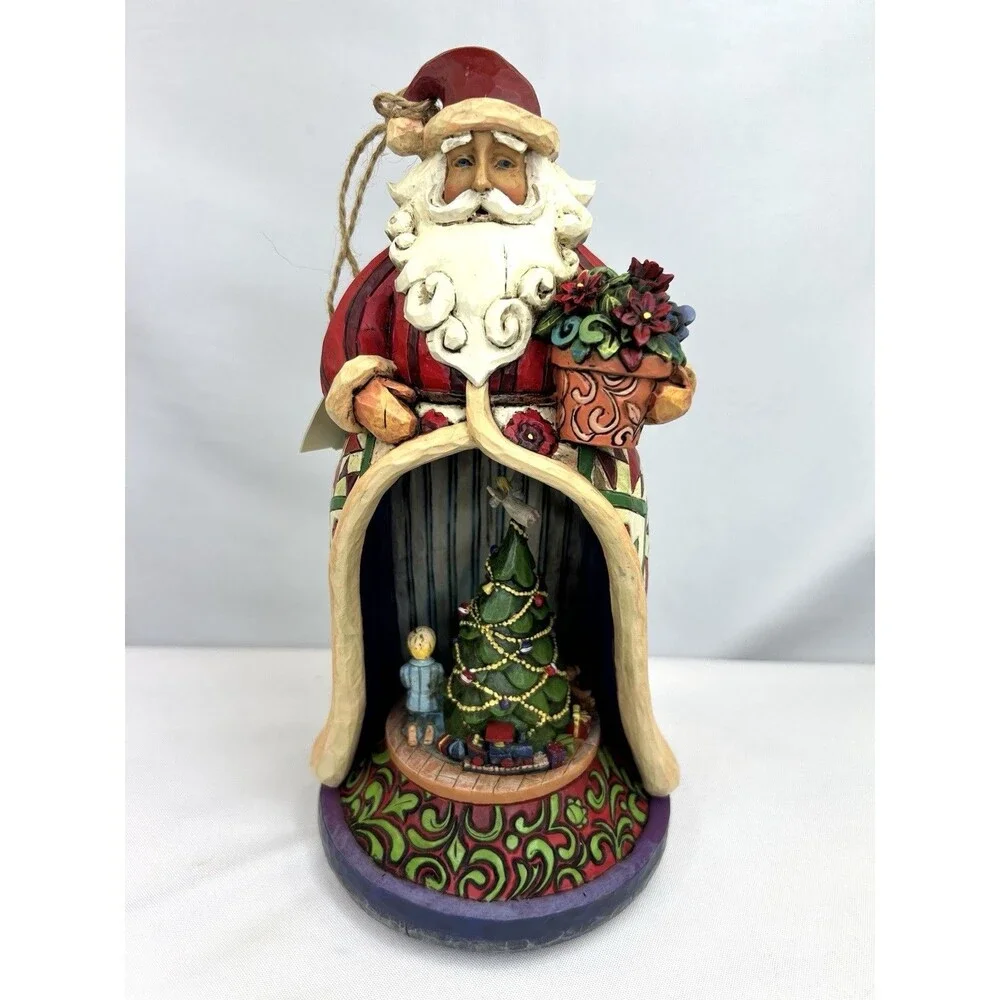 JIM SHORE 2006 Christmas Figurine Lighted Musical Santa with Kids 4006647 in Box
